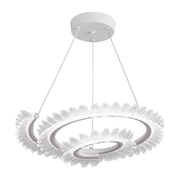 LULUS LED PRISM LUMINIS, CRYSTAL ÉS MÉG, 210W, 4 CIRCLES, DIMILE, állítható magasság, hideg/forró/semleges fény, fényűző világítás