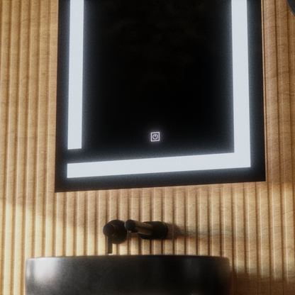 Giga LED tükör, 60x80cm, Touch, 6000K fény