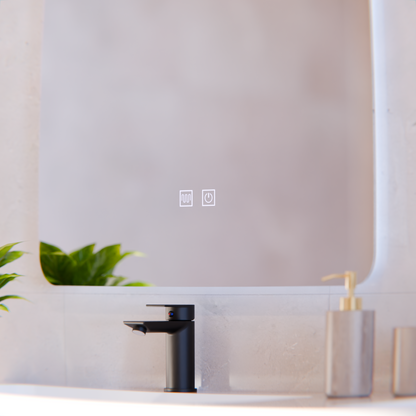 ARTEA Touch téglalap alakú LED tükör, 60x80 cm, páramentesítő rendszer, szabályozható, 6000K