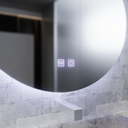 Mirror LED Touch River Demist rendszer 80X120cm, csepp alakú.