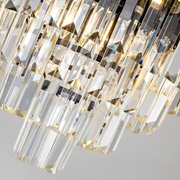 Crystal Chandelier Blois Noble 4XE14, 40 cm átmérőjű, fekete, állítható magasság