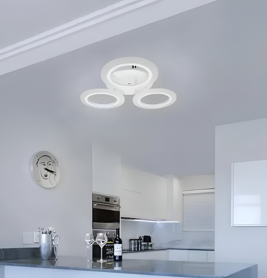 LUD LED Mara 24W, 3 kör, semleges fény, fehér