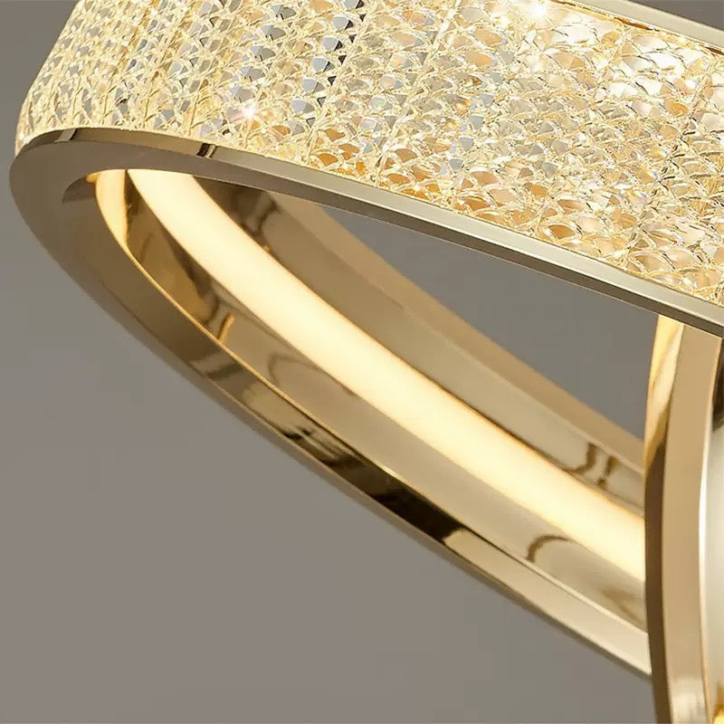 Crystal Chandelier, Kensington Magno, 75W, arany, 3 elem, állítható magasság, meleg/hideg/semleges fény