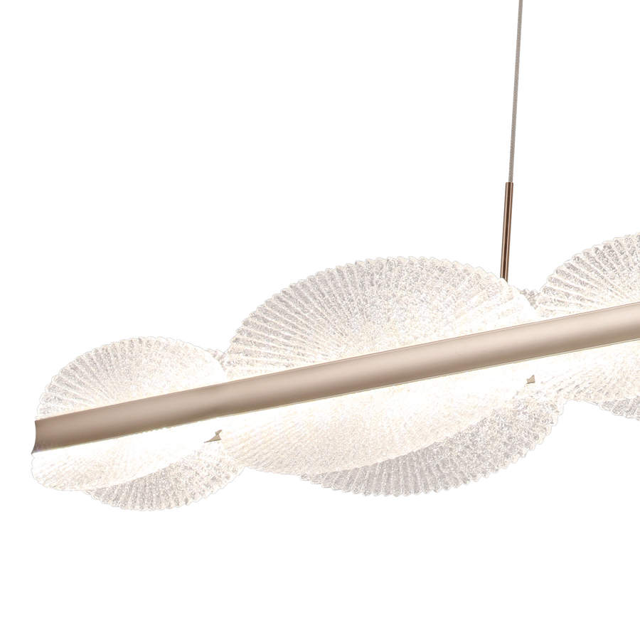 Függesztett LED-csillár távirányítóval ISOTTA 105W, hideg/meleg/semleges fény 3000K/4000K/6000K, szabályozható, állítható magasságú, fekete és ezüst, fém és kristály