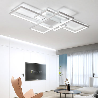 LED -csillár Landyn 71W távirányítóval, hideg/forró/semleges fény, instabil, fehér