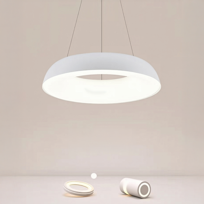 LED -csillár, Chiara távirányítóval, 74W, hideg/forró/semleges fény, instabil, fehér