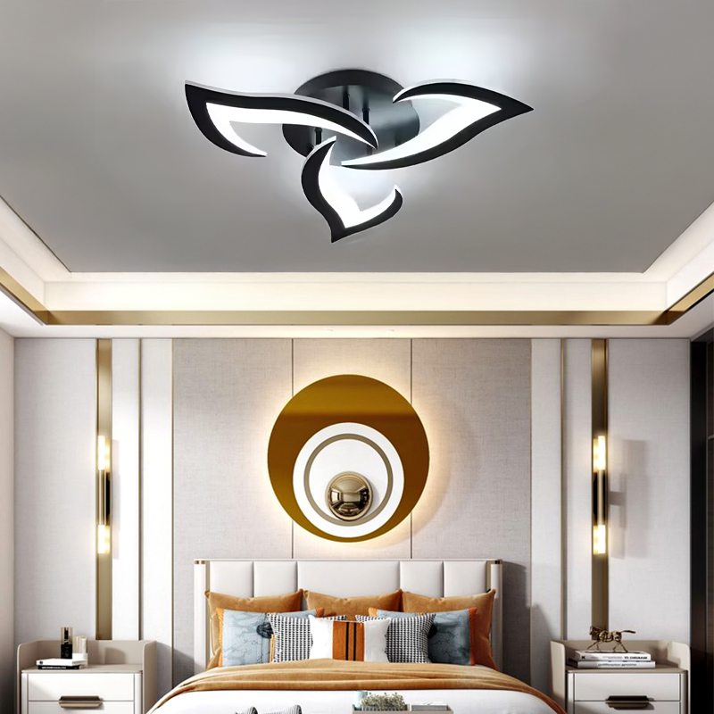 LED csillár LT660/3BK, 3 elem, 32 W, fény 3000/4000/6000K, fekete, állítható magasságú