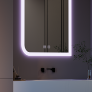 Négyszögletű LED tükör, 60x80cm, E69S/60X80, érintés, páramentesítő rendszer