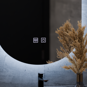 Ovális LED tükör, 50X80cm, E14S/50X80, Érintős, Páramentesítő rendszer