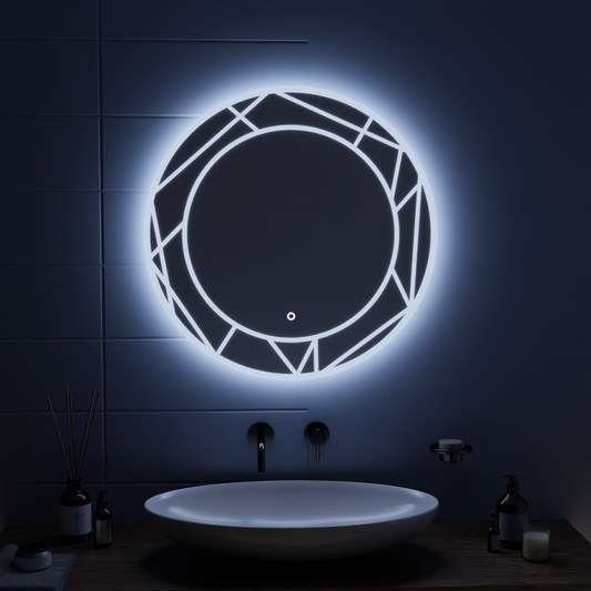 LED Touch Astrix 70x70 cm -es tükör