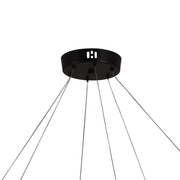 Függesztett akril LED csillár LT760/3GD, 28W, meleg/semleges/hideg fény 3000/4000/6000K, fehér, állítható magasságú, fém és akril