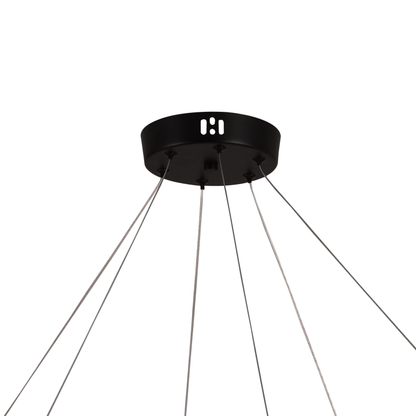 Függesztett akril LED csillár LT760/3GD, 28W, meleg/semleges/hideg fény 3000/4000/6000K, fehér, állítható magasságú, fém és akril