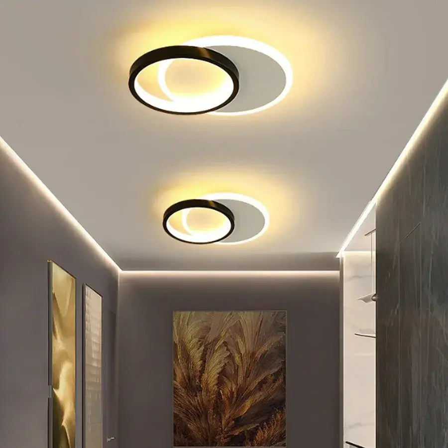 Vigyen fel 27W LED LED, 2 kör, hideg/forró/semleges fény, fekete -fehér