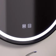 60 cm -es kerek LED -tükör, lucea érintés, leolvasztási rendszer