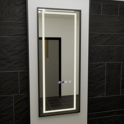 Mirror LED RECTANGULA 60X150CM BIANCA SENSOR RADAR Marcello óra Puff és Dimable Hőmérő