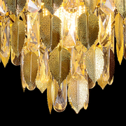 Csillár kristály windsor Eleganza 8x E14, 49 cm átmérőjű, fényes arany, állítható magasság
