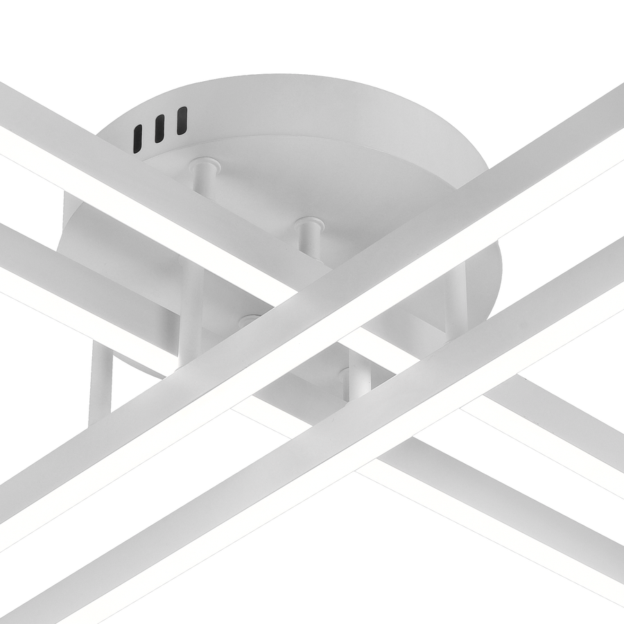 LED -csillár Gio távirányítóval, 43W, 4 elem, hideg/semleges fény/semleges, fehér, fehér