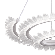 LULUS LED PRISM LUMINIS, CRYSTAL ÉS MÉG, 210W, 4 CIRCLES, DIMILE, állítható magasság, hideg/forró/semleges fény, fényűző világítás