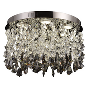 Crystal LED csillár LLC212/400BU kerek, 22W, hideg/meleg/semleges fény, kristályok, fényes króm