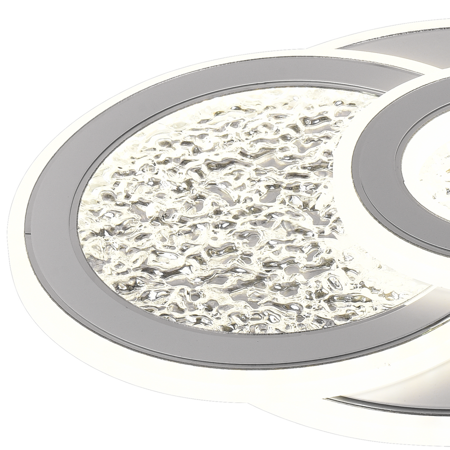 LED LED Kompacic 34W, 3 kör, hideg/forró/semleges fény, fehér