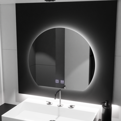 LED -tükör LED SEMILUNA 60X54 - Soluna Touch Besorment System, Dimable