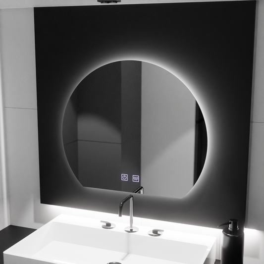 LED -tükör LED SEMILUNA 60X54 - Soluna Touch Besorment System, Dimable