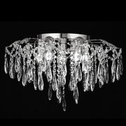 Crystal Chandelier fiamma, 6x E14, 45 cm átmérőjű, arany