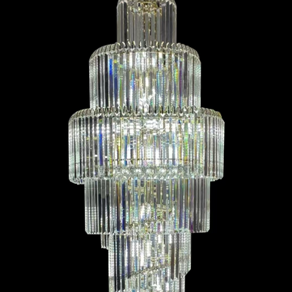 Crystal Chandelier Windsor Altiora, 60 cm átmérőjű, 1800 cm magasság, fényes arany, állítható magasság, elegáns kialakítás