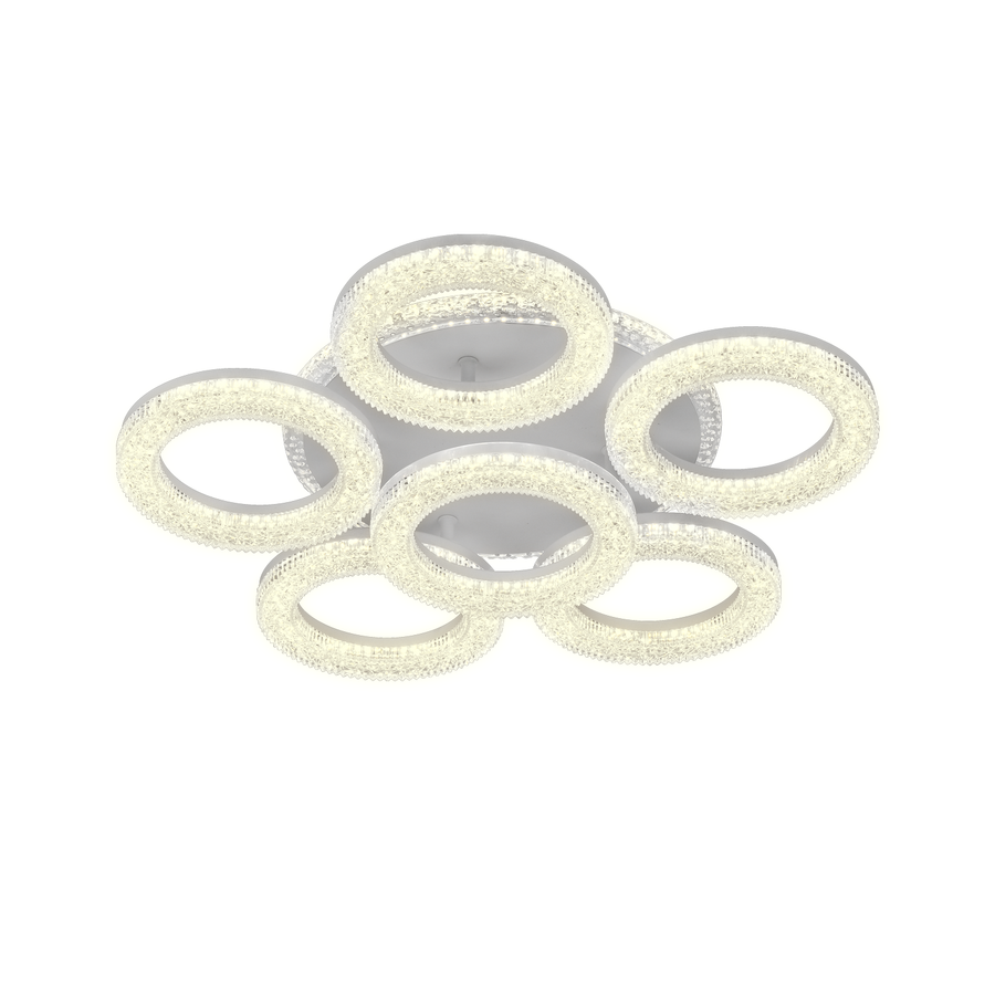 LED LED FREJA távirányítóval, 90W, 3000K/4000K/6000K, DIMILE, FEHÉR, KRISTALS