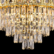 Belvedere Magno 8xe14 kristálycsillár, 60 cm átmérőjű, fényes arany, állítható magasság