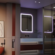 Négyszögletű LED tükör, 60x80cm, E69S/60X80, érintés, páramentesítő rendszer