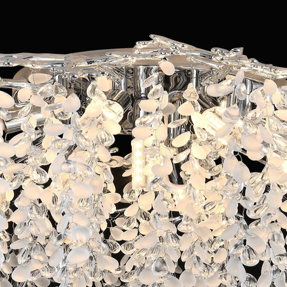 Crystal Chandelier fiamma, 6x E14, 45 cm átmérőjű, arany