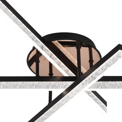 LED -csillár Gio távirányítóval, 43W, 4 elem, hideg/semleges fény/semleges, fehér, fehér