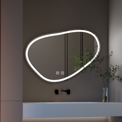 Tükör LED érintés kvázare 90x65 cm