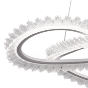 LULUS LED PRISM LUMINIS, CRYSTAL ÉS MÉG, 210W, 4 CIRCLES, DIMILE, állítható magasság, hideg/forró/semleges fény, fényűző világítás