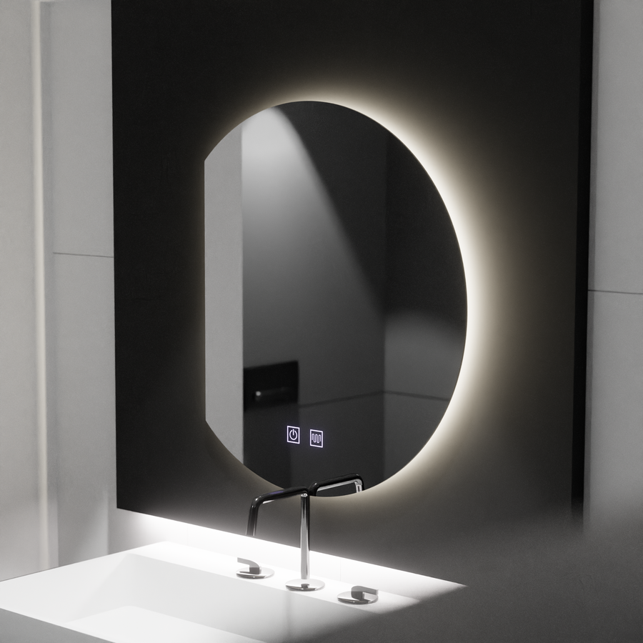54x60 Semiluna LED -tükör, érintse meg az Arcana -t, leolvasztási rendszer, dimablable