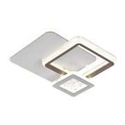 LED LED nyxora 36W, 3 négyzet, hideg/forró/semleges fény, fekete
