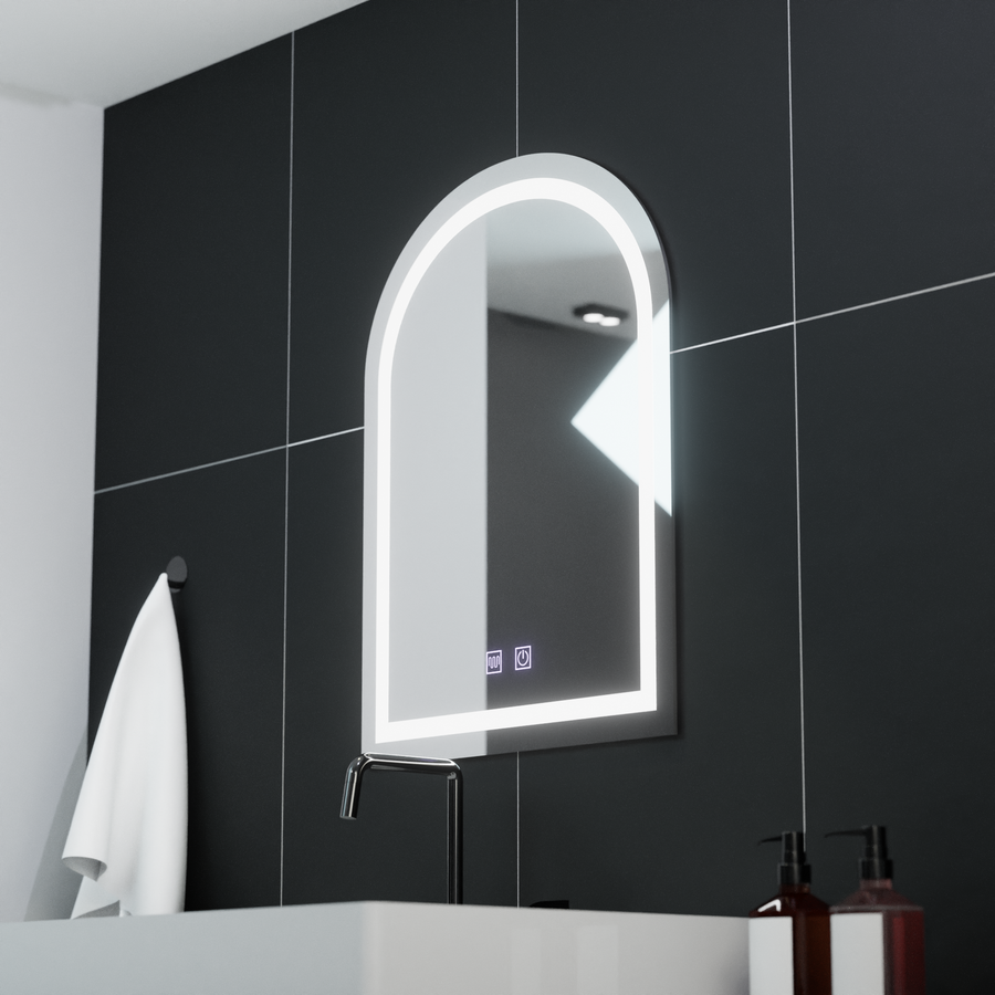 Arcata 60x80cm LED -tükör, Arco Touch, leolvasztási rendszer, dimálható