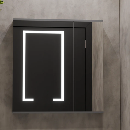 Santorini fürdőszoba bútorkészlet, 60x50 cm, 2 darab, szürke és fehér