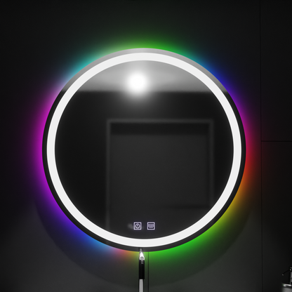 60 cm -es kerek LED -tükör, Spectrum Touch, RGB, letiltási rendszer