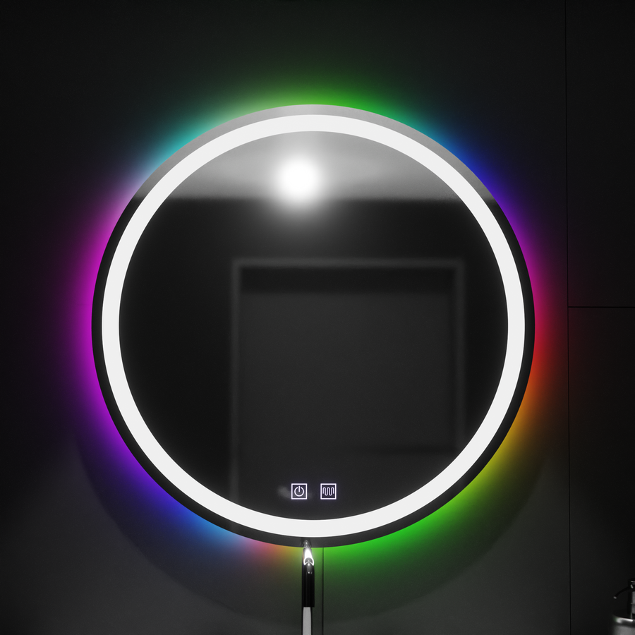 60 cm -es kerek LED -tükör, Spectrum Touch, RGB, letiltási rendszer