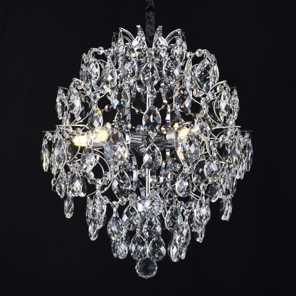 Crystal Chandelier fiamma, 6x E14, 45 cm átmérőjű, arany