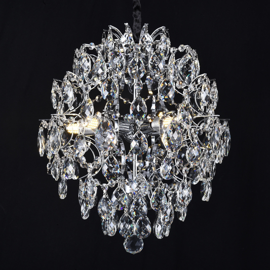 Crystal Chandelier fiamma, 6x E14, 45 cm átmérőjű, arany