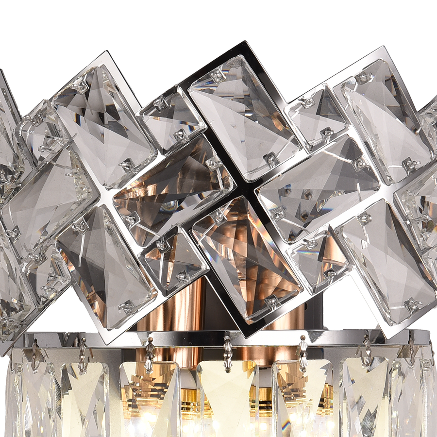 Vigyen fel Cristal Windsor, 2x E14, fényes króm