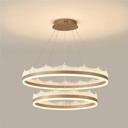 A LED -csillár Flavio 126W távirányítóval, hideg/forró/semleges fény, instabil, állítható magasság, arany felfüggesztése