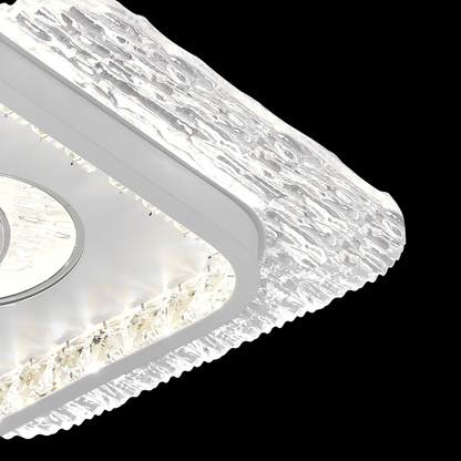 LED LED Peru 36W, 2 négyzet, hideg/forró/semleges fény, fekete