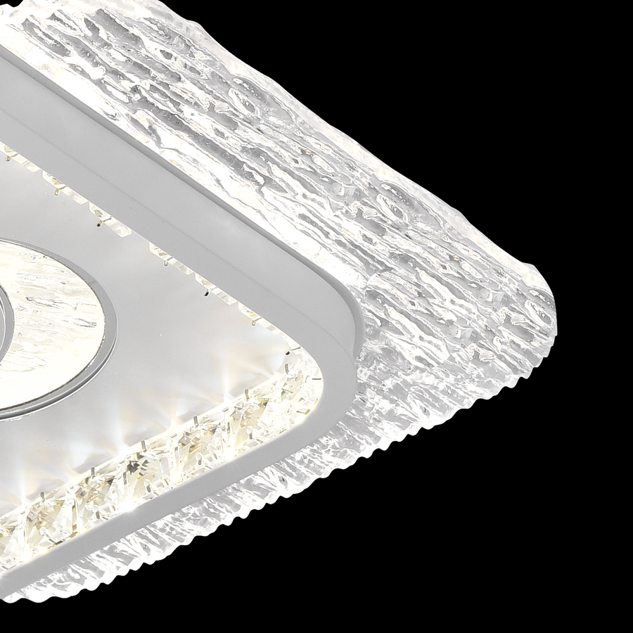 LED LED Peru 36W, 2 négyzet, hideg/forró/semleges fény, fekete
