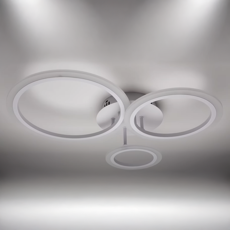 LED -csillár Betty 41W távirányítóval, 3 kör, hideg/forró/semleges fény, instabil, fehér