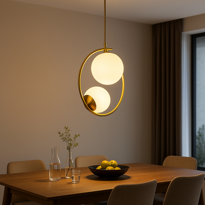 Lust Loft Atelier, 2x E27, aranyfehér, fém, állítható magasság