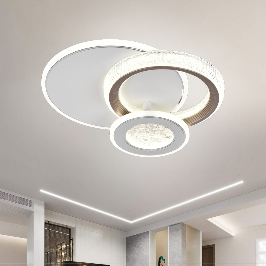 LED LED nyxora 36W, 3 kör, hideg/forró/semleges fény, fekete